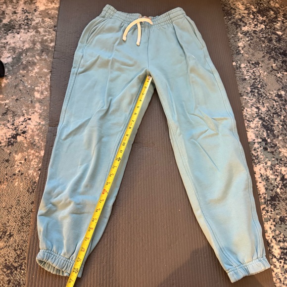 Everlane Small Light Blue Track Joggers Sweatpants Pockets Drawstring Comfy - Picture 11 of 13